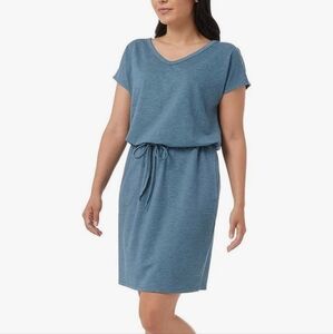32 Degrees,NWT, Cool Ladies Comfy Dress, Elastic Waist, Large, Heather Blue